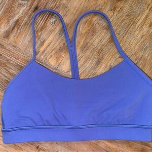 Lululemon Athletica Blue Flow Y Light Support Bra